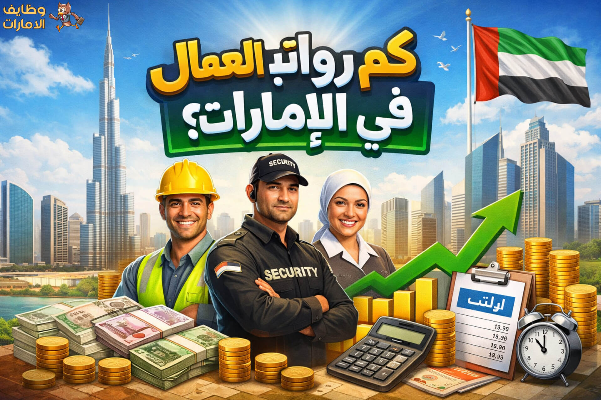 كم رواتب العمال في الإمارات حسب المهن والخبرة مع دليل شامل للباحثين عن عمل وروابط أحدث الوظائف عبر موقع وظايف الإمارات